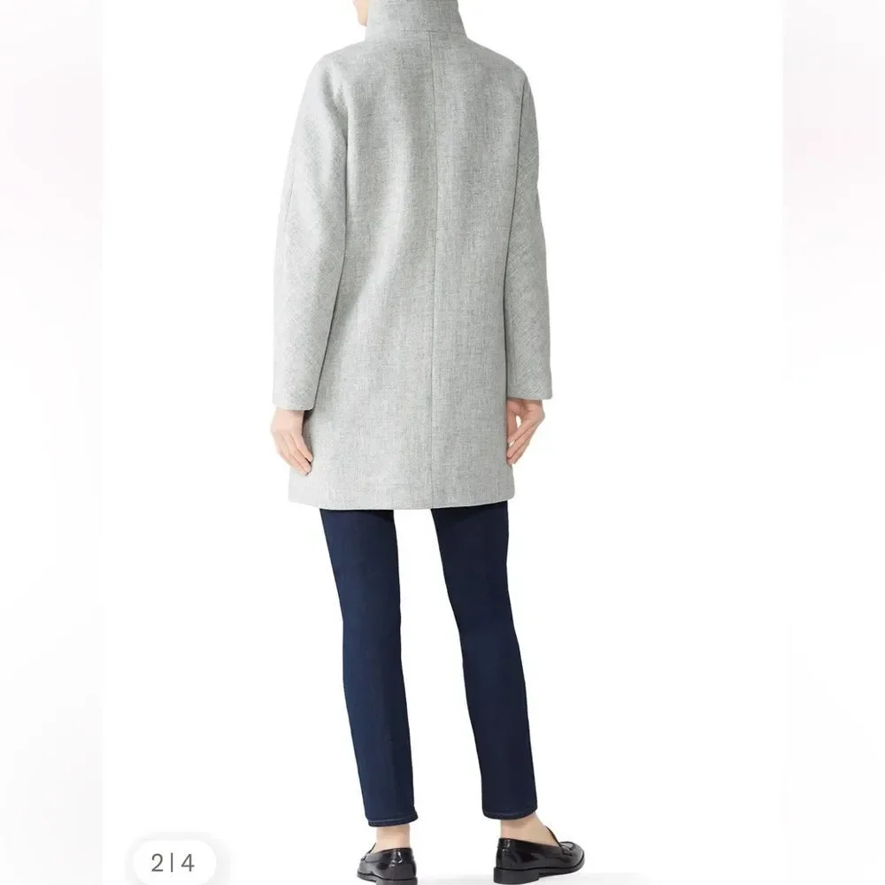 J. Crew Cocoon Stadium Cloth Coat - Picture 4 of 16